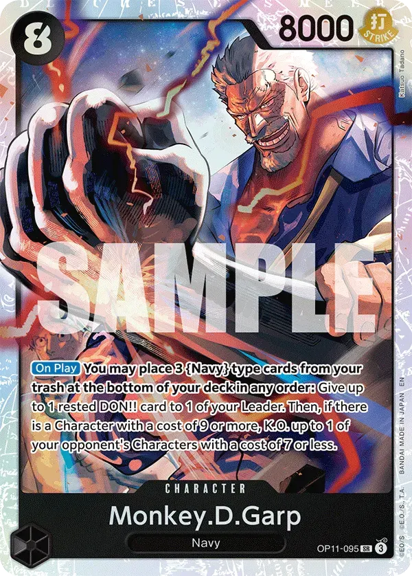 Monkey.D.Garp — carte One Piece TCG OP11-095 (A Fist of Divine Speed)
