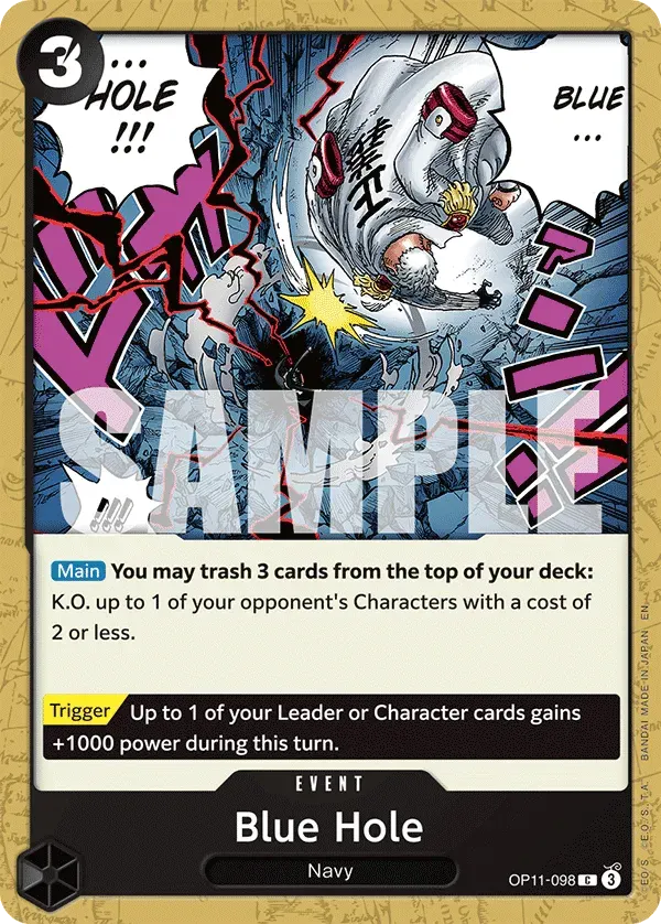 Blue Hole — carte One Piece TCG OP11-098 (A Fist of Divine Speed)