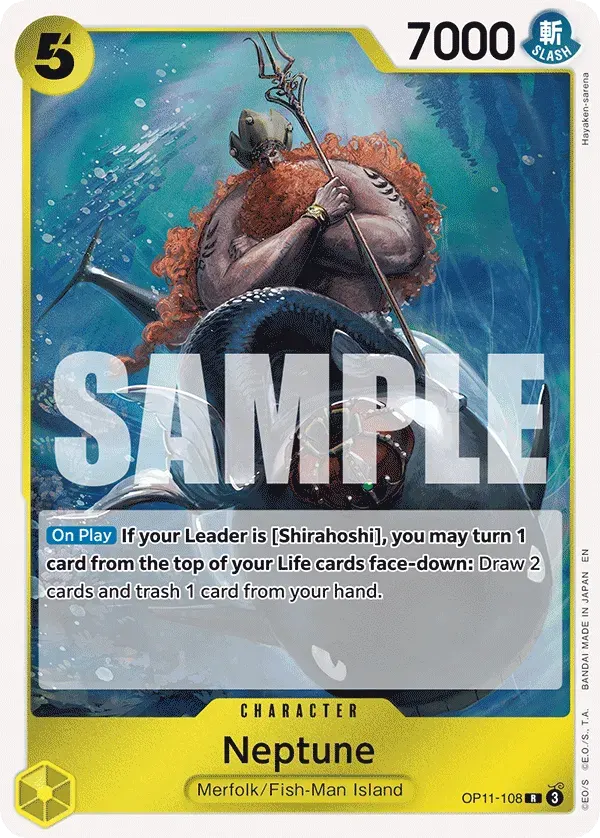 Neptune — carte One Piece TCG OP11-108 (A Fist of Divine Speed)
