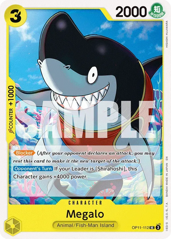 Megalo — carte One Piece TCG OP11-112 (A Fist of Divine Speed)