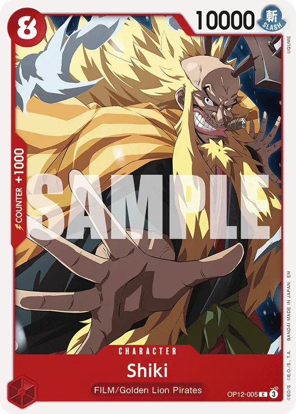 Shiki — carte One Piece TCG OP12-005 (Legacy of the Master)