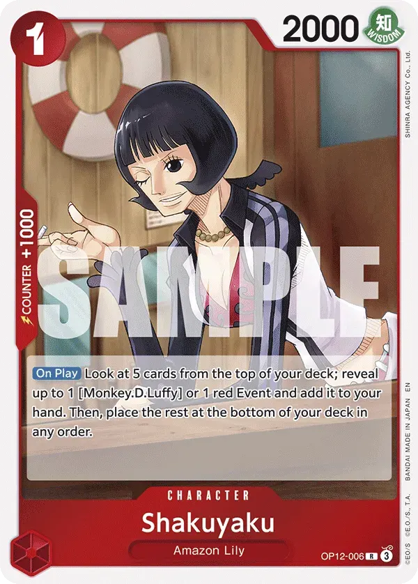 Shakuyaku — carte One Piece TCG OP12-006 (Legacy of the Master)