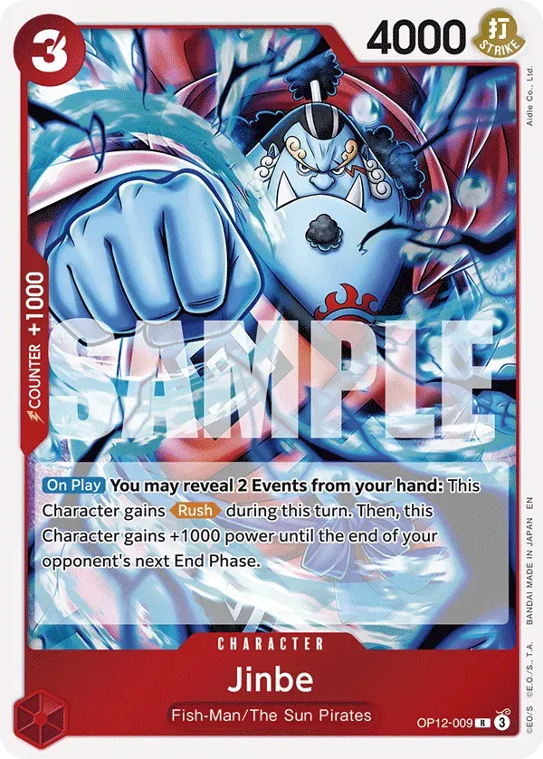 Jinbe — carte One Piece TCG OP12-009 (Legacy of the Master)