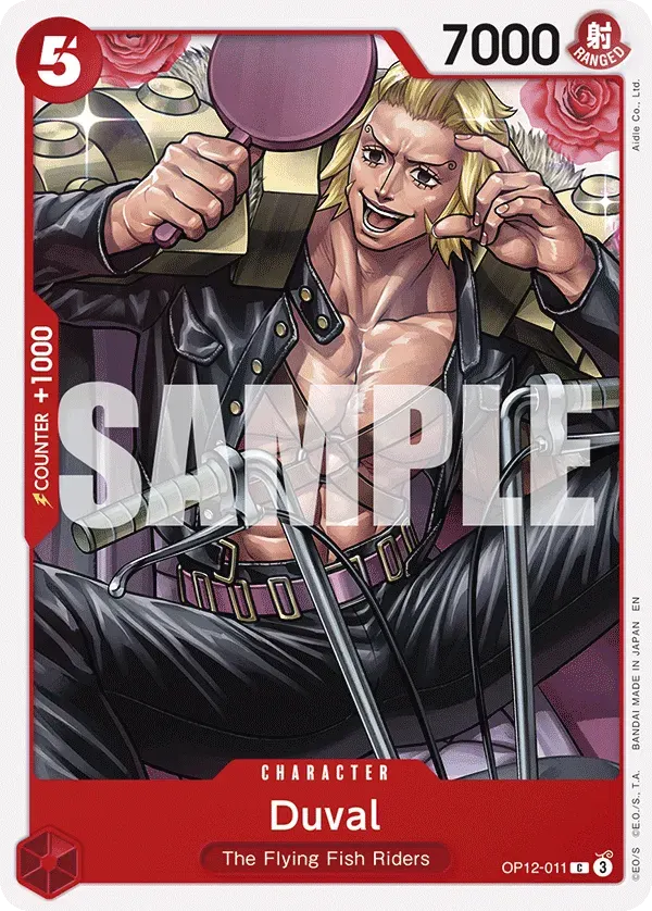 Duval — carte One Piece TCG OP12-011 (Legacy of the Master)