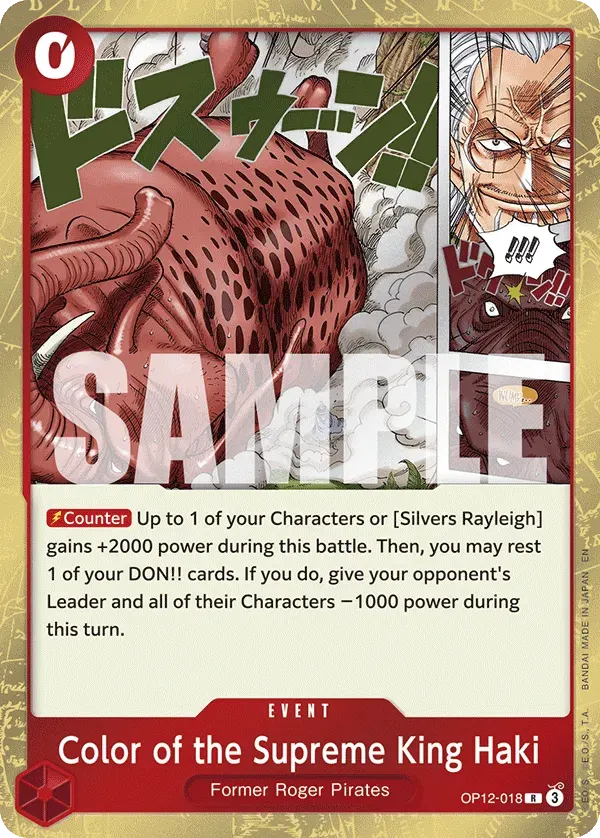 Color of the Supreme King Haki — carte One Piece TCG OP12-018 (Legacy of the Master)
