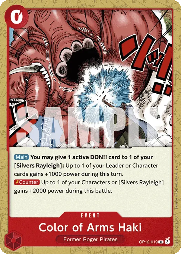 Color of Arms Haki — carte One Piece TCG OP12-019 (Legacy of the Master)