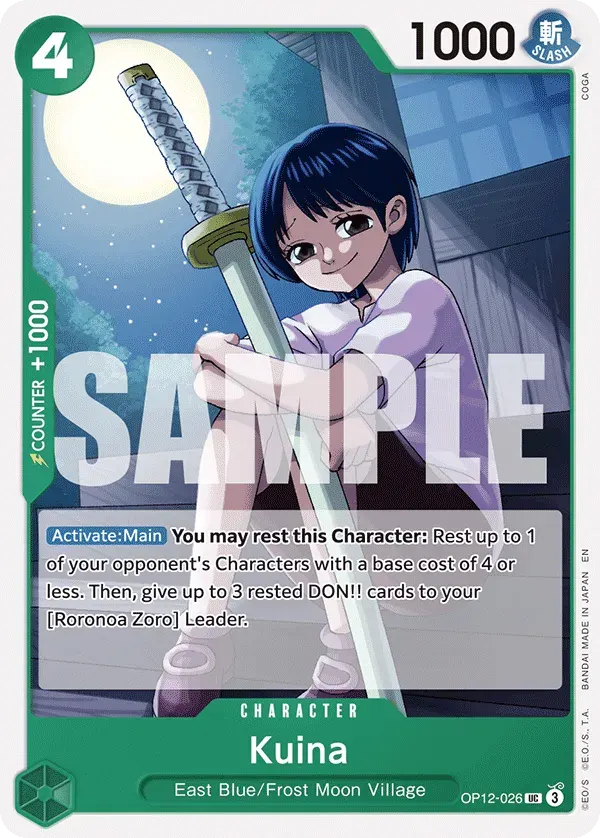 Kuina — carte One Piece TCG OP12-026 (Legacy of the Master)