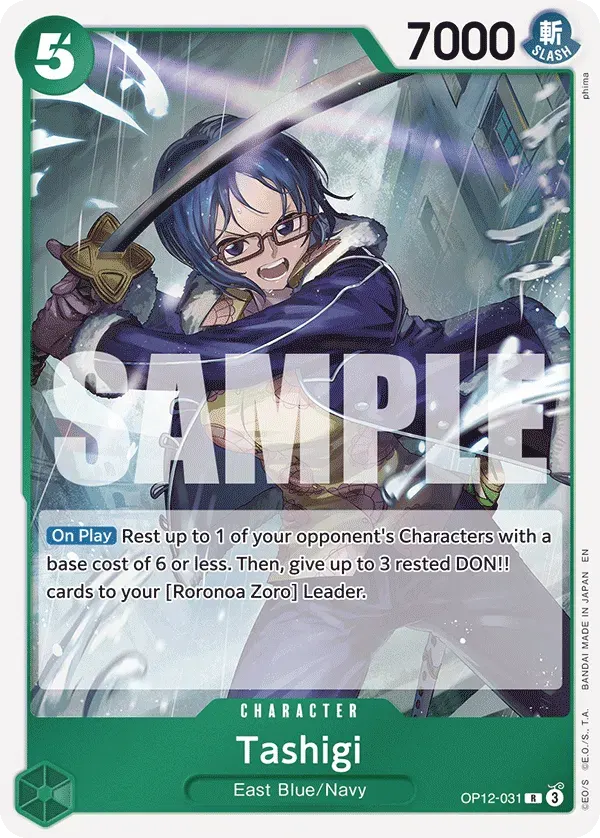 Tashigi — carte One Piece TCG OP12-031 (Legacy of the Master)