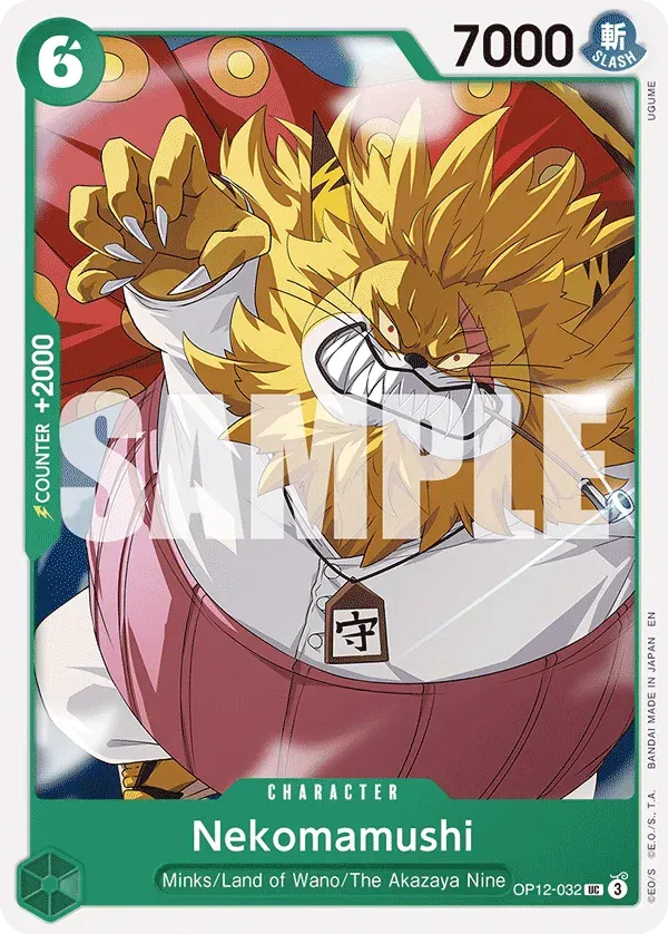 Nekomamushi — carte One Piece TCG OP12-032 (Legacy of the Master)