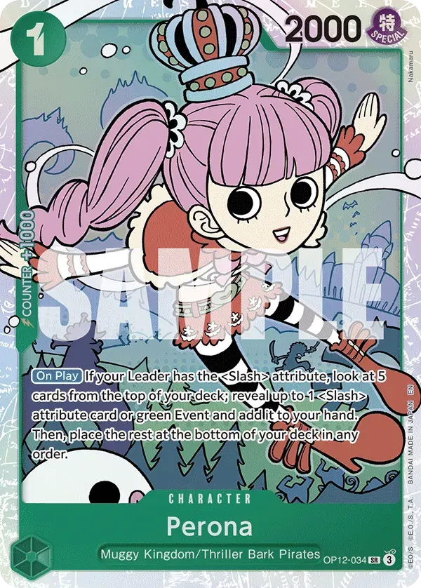 Perona — carte One Piece TCG OP12-034 (Legacy of the Master)