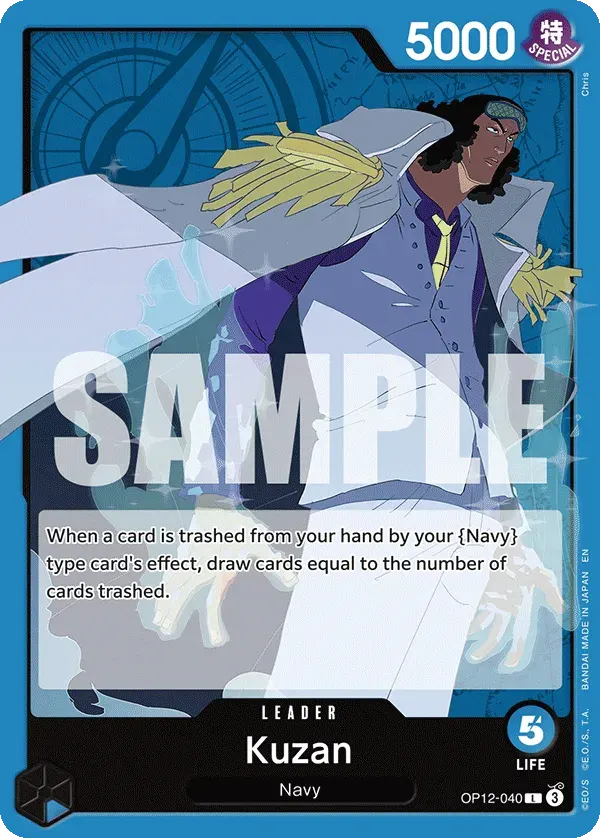 Kuzan — carte One Piece TCG OP12-040 (Legacy of the Master)