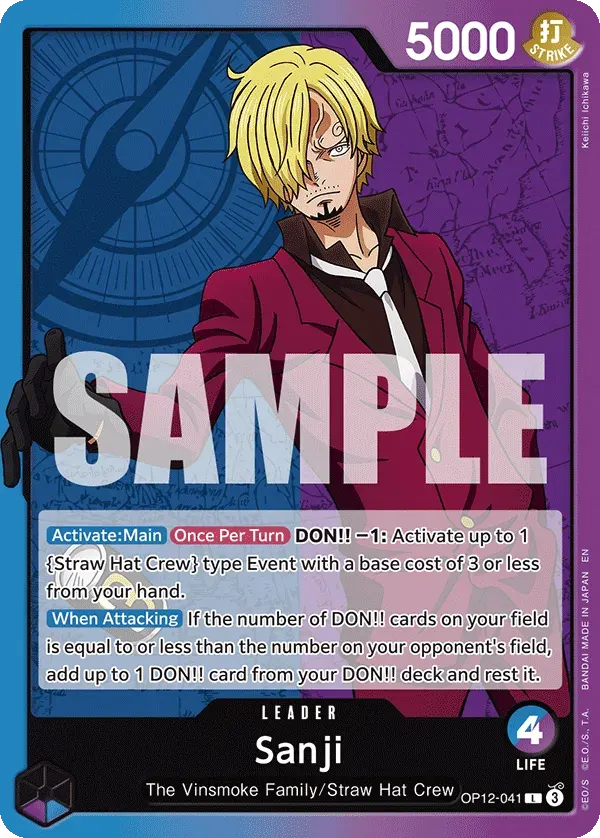 Sanji — carte One Piece TCG OP12-041 (Legacy of the Master)