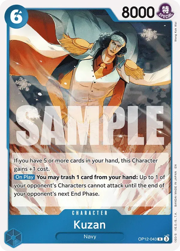 Kuzan — carte One Piece TCG OP12-043 (Legacy of the Master)