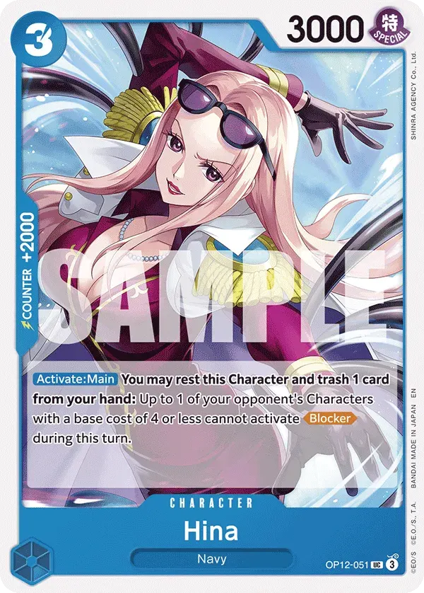 Hina — carte One Piece TCG OP12-051 (Legacy of the Master)
