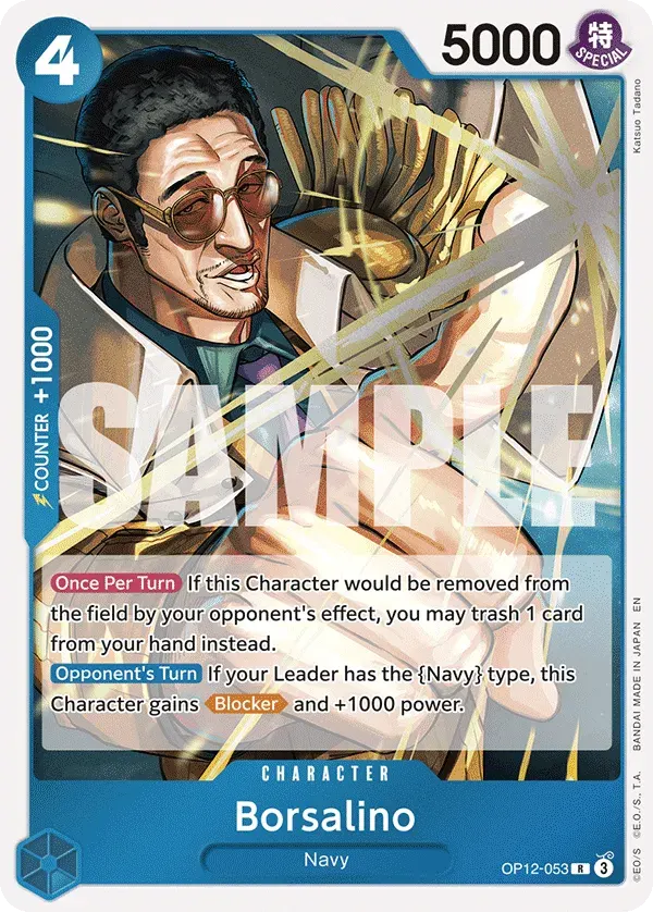 Borsalino — carte One Piece TCG OP12-053 (Legacy of the Master)