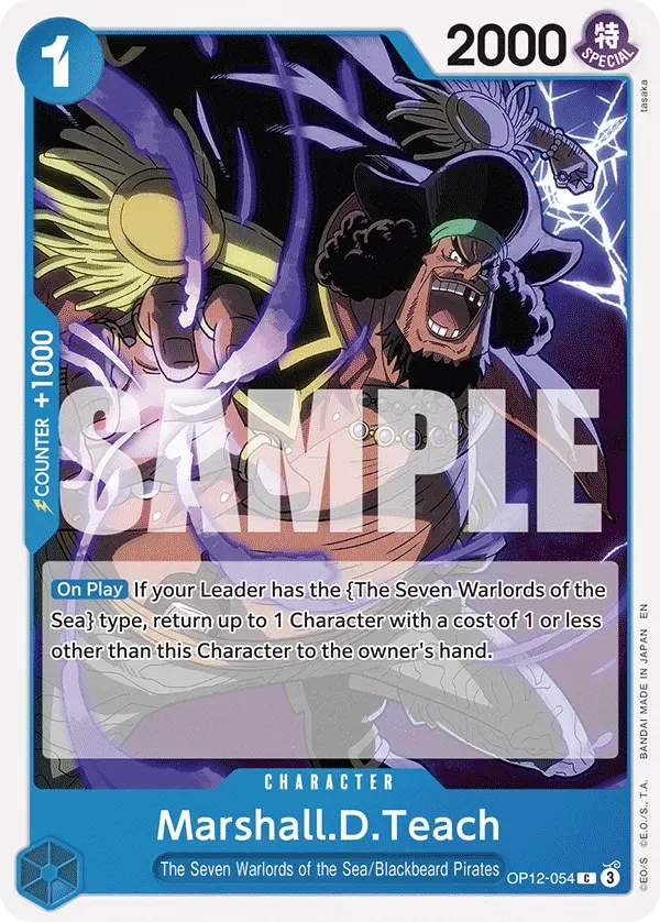 Marshall.D.Teach — carte One Piece TCG OP12-054 (Legacy of the Master)