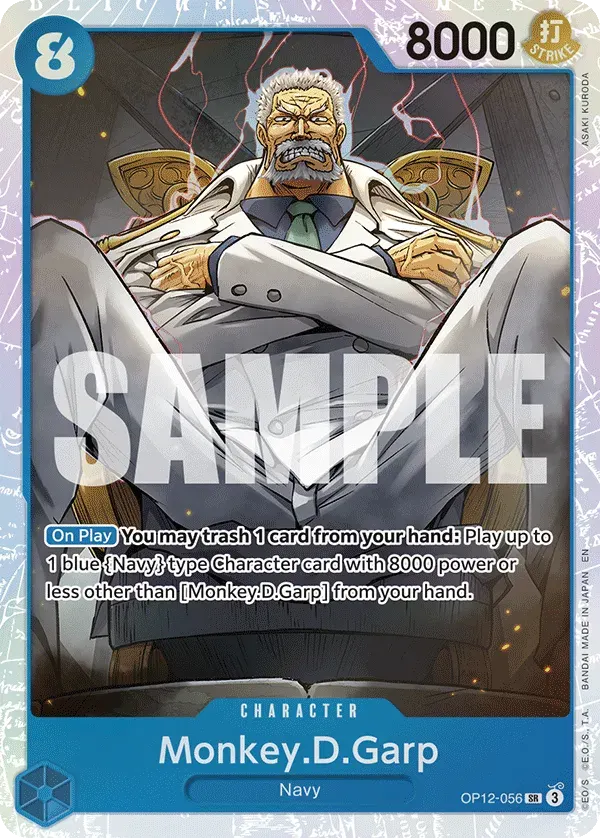 Monkey.D.Garp — carte One Piece TCG OP12-056 (Legacy of the Master)