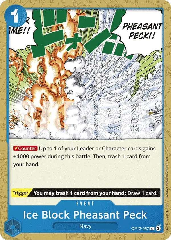 Ice Block Pheasant Peck — carte One Piece TCG OP12-057 (Legacy of the Master)