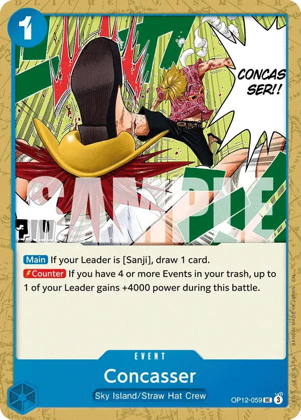 Concasser — carte One Piece TCG OP12-059 (Legacy of the Master)