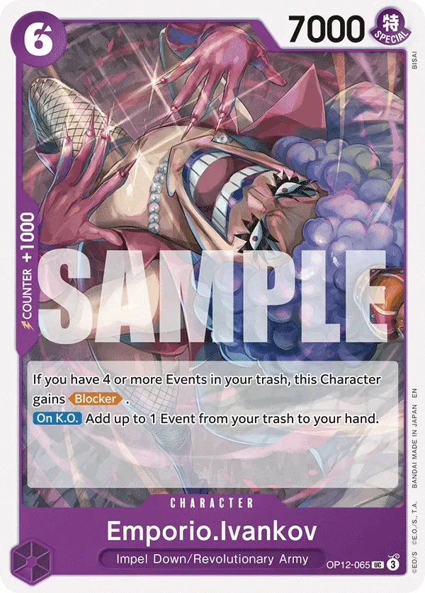 Emporio.Ivankov — carte One Piece TCG OP12-065 (Legacy of the Master)