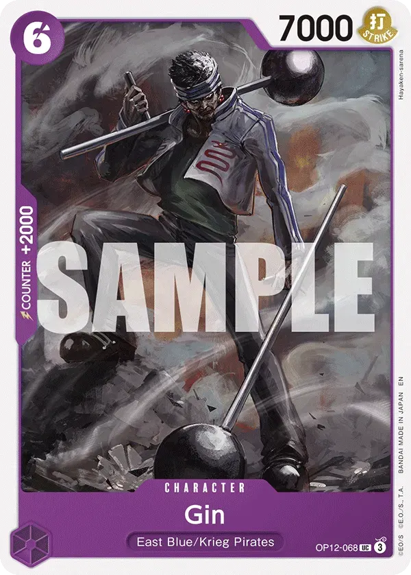 Gin — carte One Piece TCG OP12-068 (Legacy of the Master)
