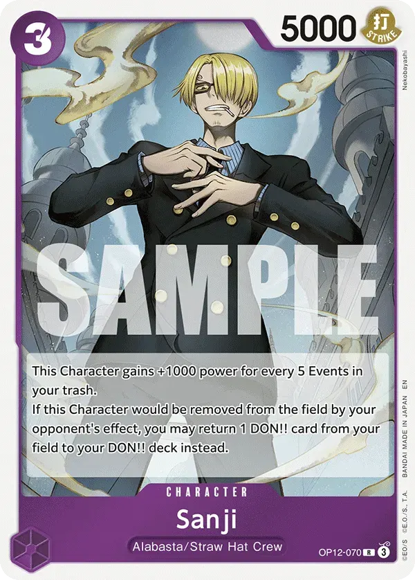 Sanji — carte One Piece TCG OP12-070 (Legacy of the Master)