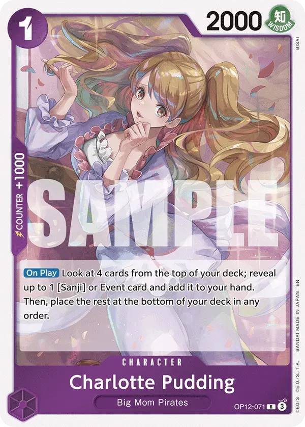 Charlotte Pudding — carte One Piece TCG OP12-071 (Legacy of the Master)