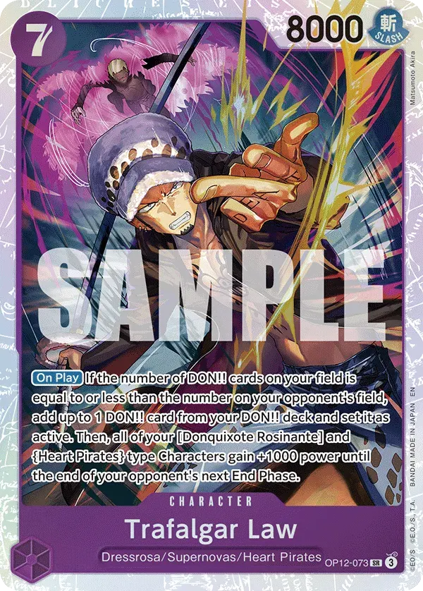 Trafalgar Law — carte One Piece TCG OP12-073 (Legacy of the Master)
