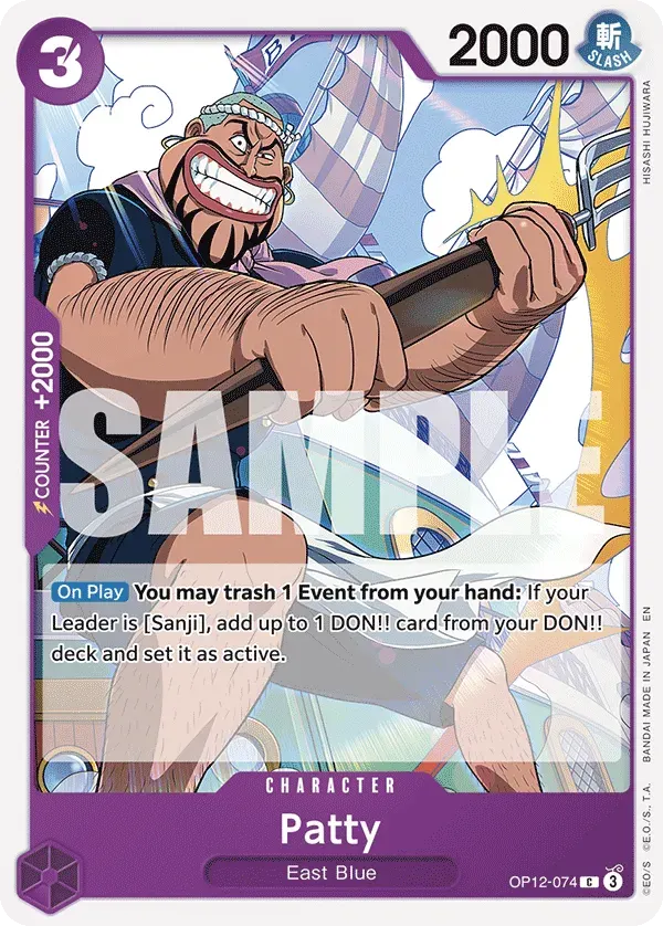 Patty — carte One Piece TCG OP12-074 (Legacy of the Master)