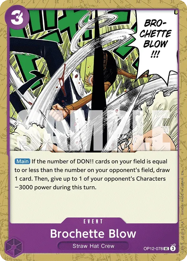 Brochette Blow — carte One Piece TCG OP12-078 (Legacy of the Master)