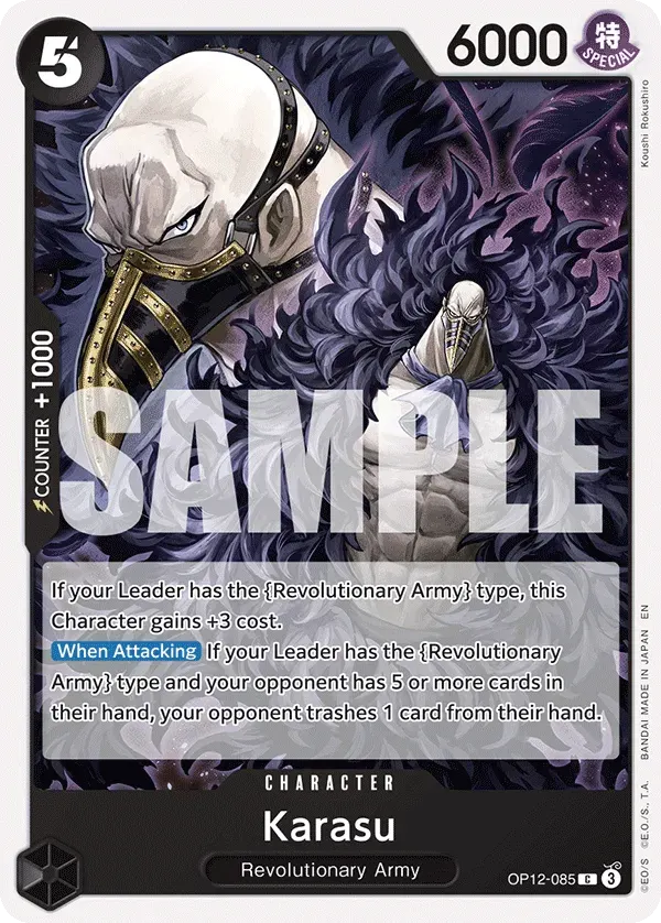 Karasu — carte One Piece TCG OP12-085 (Legacy of the Master)