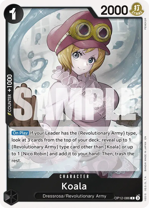 Koala — carte One Piece TCG OP12-086 (Legacy of the Master)