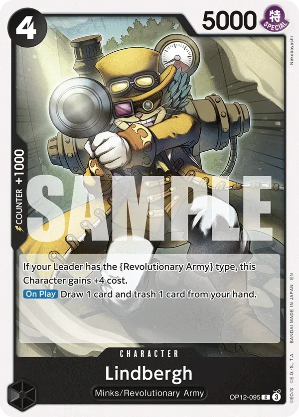 Lindbergh — carte One Piece TCG OP12-095 (Legacy of the Master)
