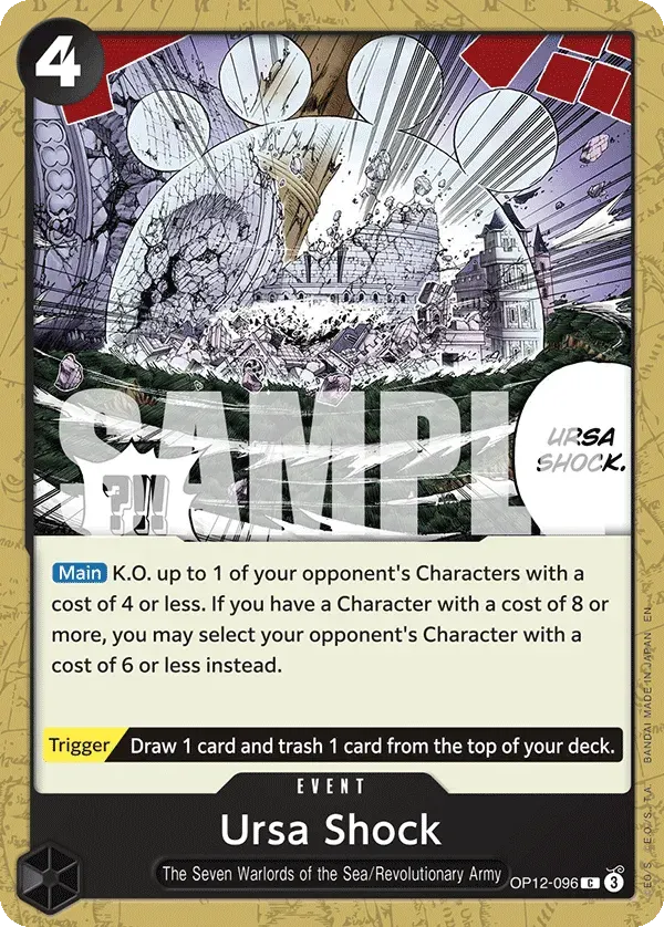 Ursa Shock — carte One Piece TCG OP12-096 (Legacy of the Master)