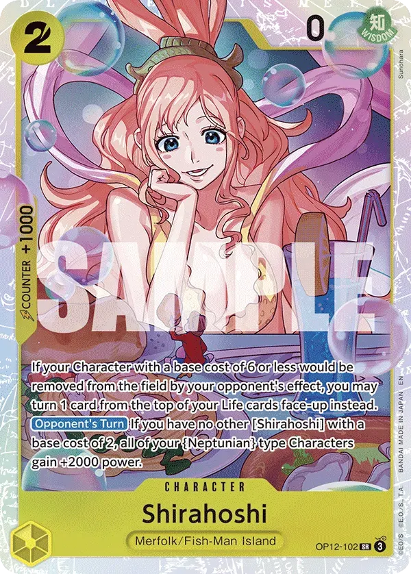Shirahoshi — carte One Piece TCG OP12-102 (Legacy of the Master)