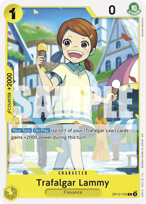Trafalgar Lammy — carte One Piece TCG OP12-105 (Legacy of the Master)