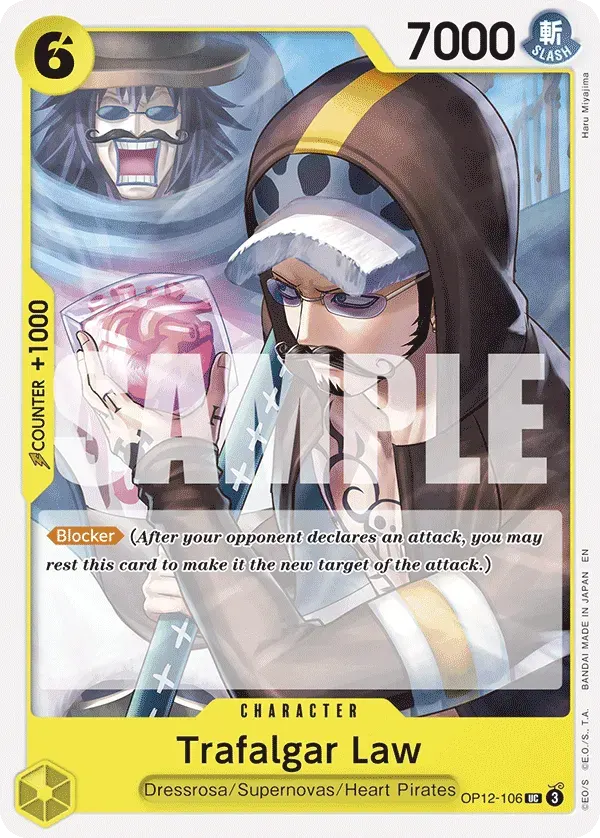 Trafalgar Law — carte One Piece TCG OP12-106 (Legacy of the Master)
