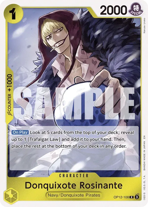 Donquixote Rosinante — carte One Piece TCG OP12-108 (Legacy of the Master)