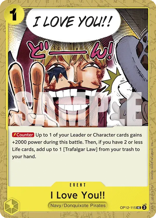 I Love You!! — carte One Piece TCG OP12-115 (Legacy of the Master)