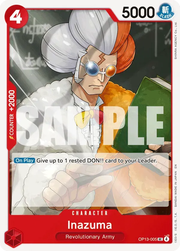 Inazuma — carte One Piece TCG OP13-005 (Carrying On His Will)