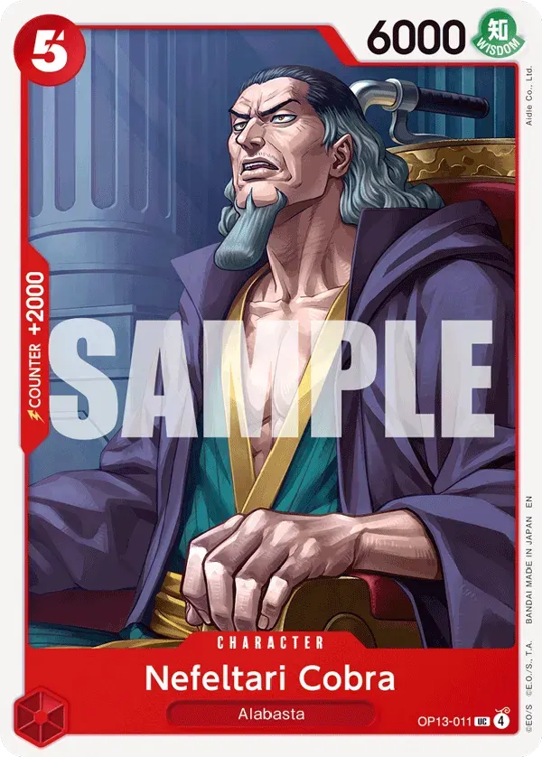 Nefeltari Cobra — carte One Piece TCG OP13-011 (Carrying On His Will)