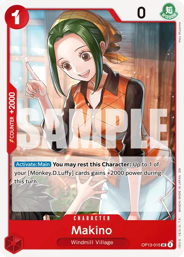 Makino — carte One Piece TCG OP13-015 (Carrying On His Will)