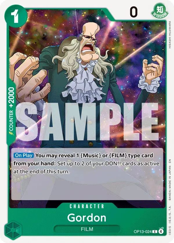 Gordon — carte One Piece TCG OP13-024 (Carrying On His Will)