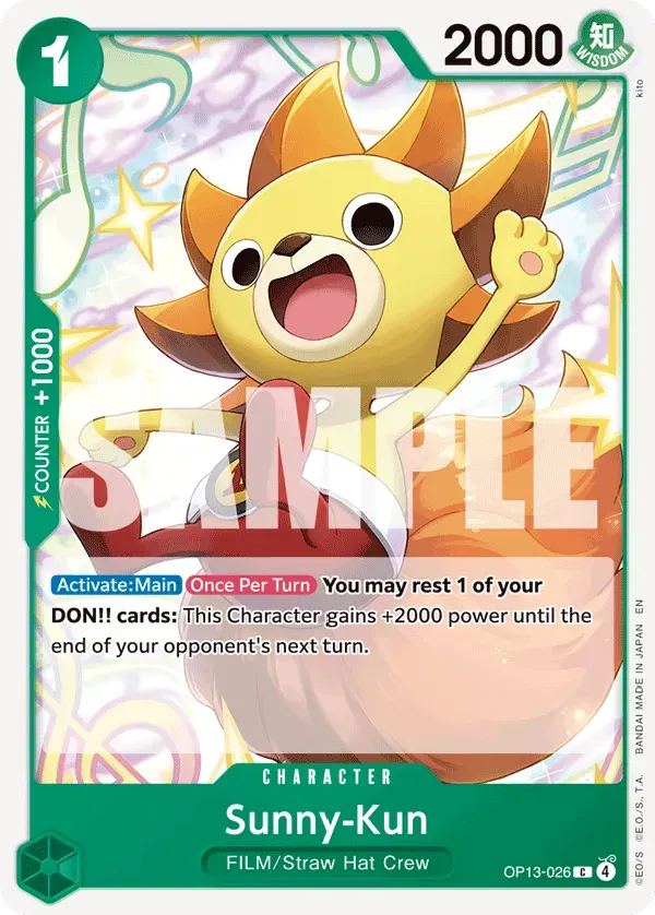 Sunny-Kun — carte One Piece TCG OP13-026 (Carrying On His Will)