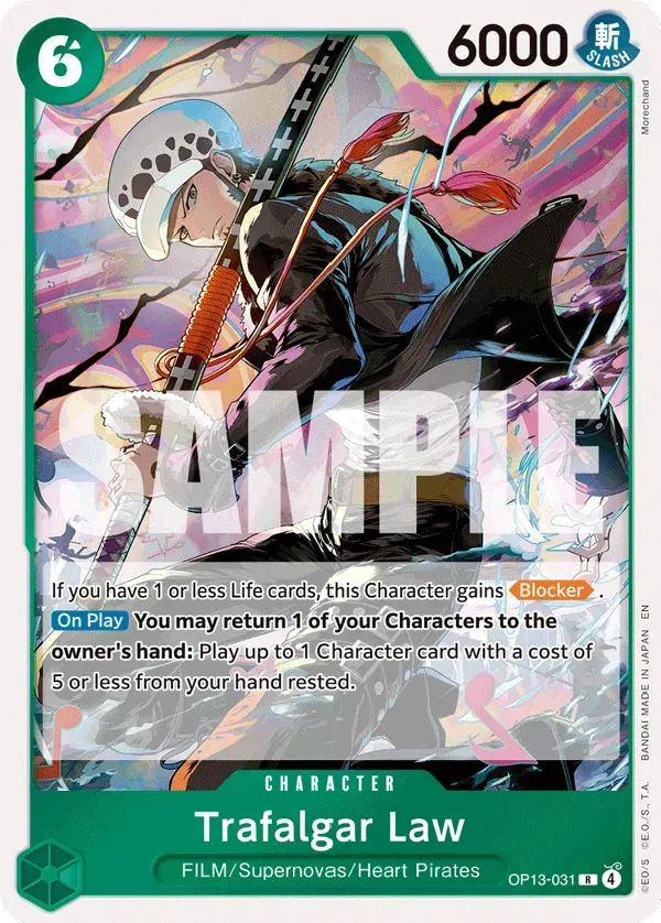 Trafalgar Law — carte One Piece TCG OP13-031 (Carrying On His Will)