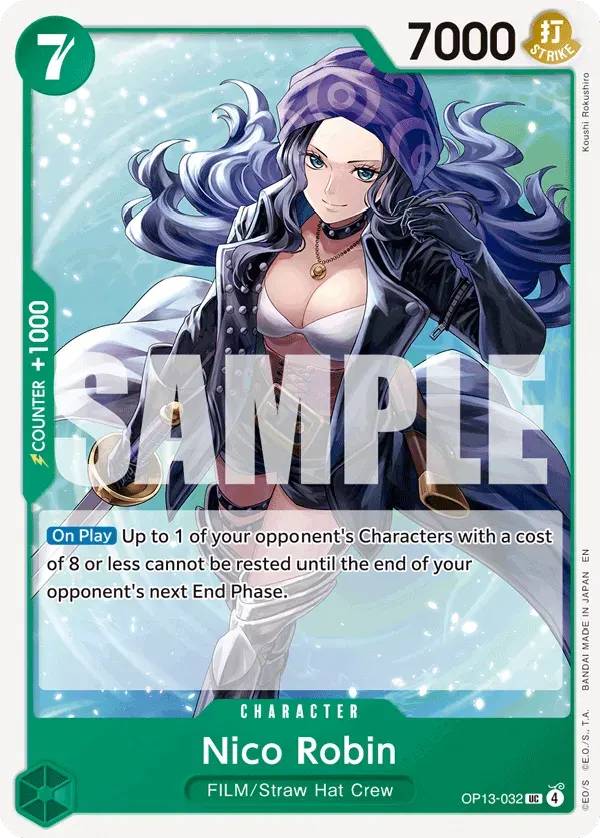 Nico Robin — carte One Piece TCG OP13-032 (Carrying On His Will)