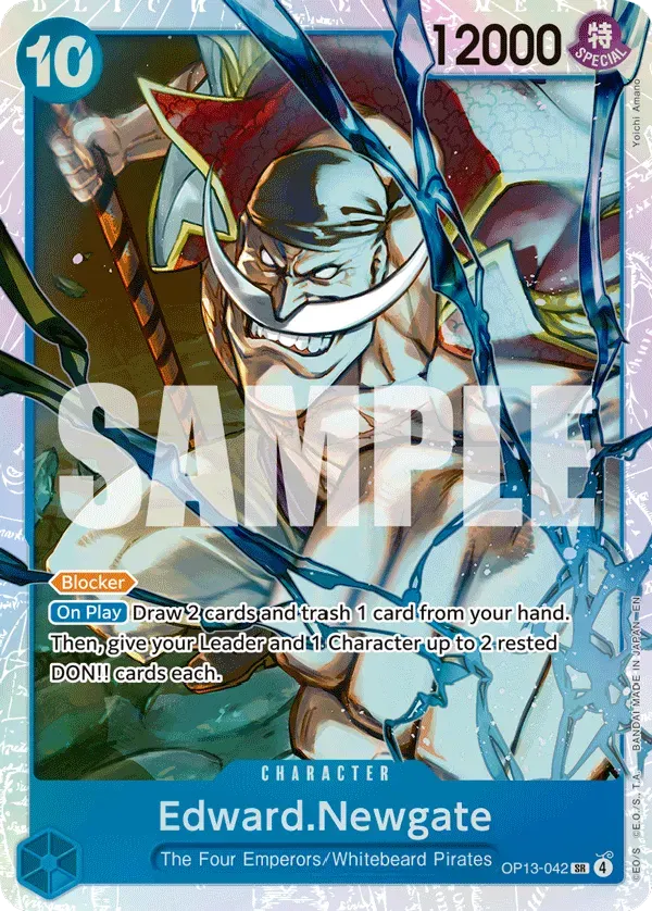 Edward.Newgate — carte One Piece TCG OP13-042 (Carrying On His Will)