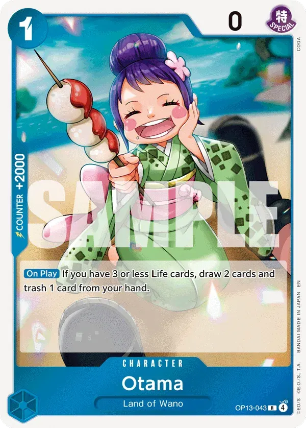 Otama — carte One Piece TCG OP13-043 (Carrying On His Will)
