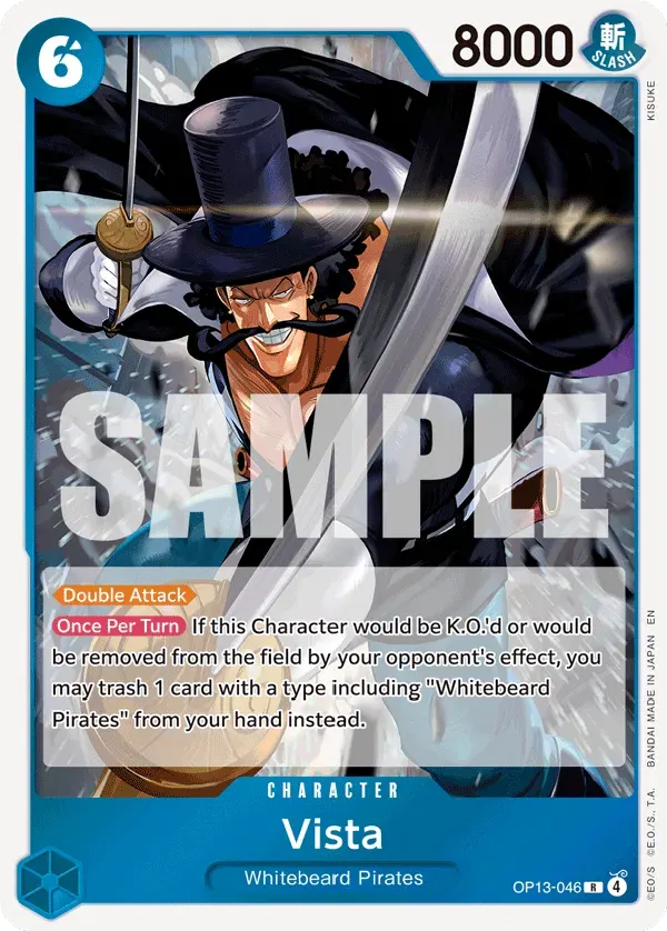 Vista — carte One Piece TCG OP13-046 (Carrying On His Will)