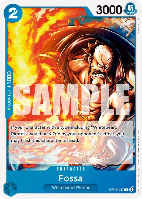 Fossa — carte One Piece TCG OP13-047 (Carrying On His Will)